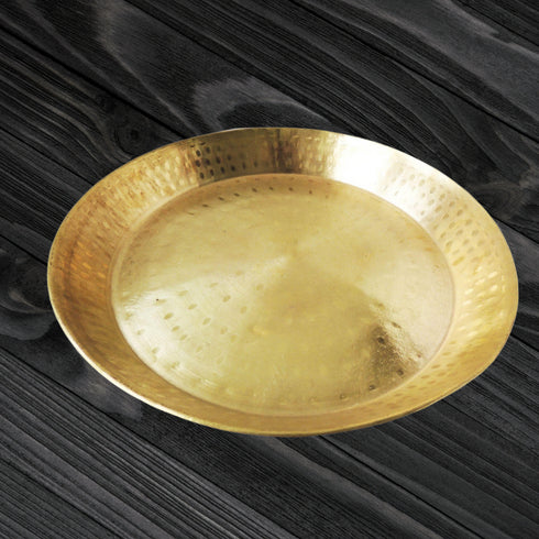 Brass Parat Gahari Deep Thali 2.34Kg